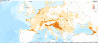 Interactive map of Europe's suitability for the Japanese beetle